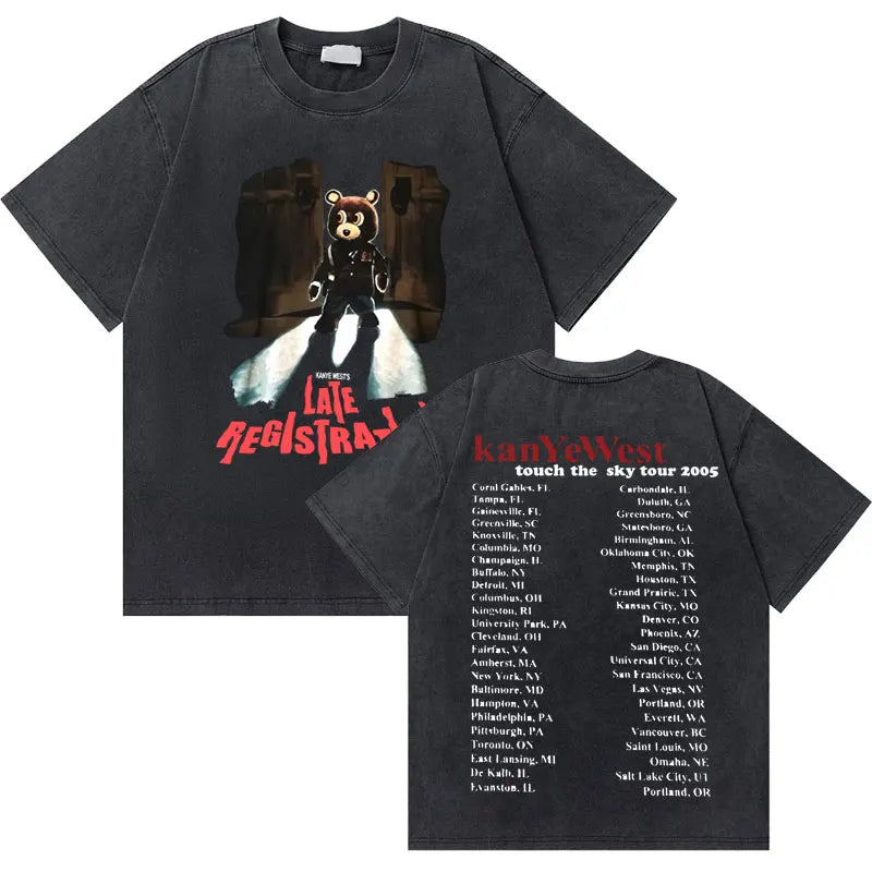 Kanye West Late Registration "Touch The Sky Tour" Double sided Graphic Tee