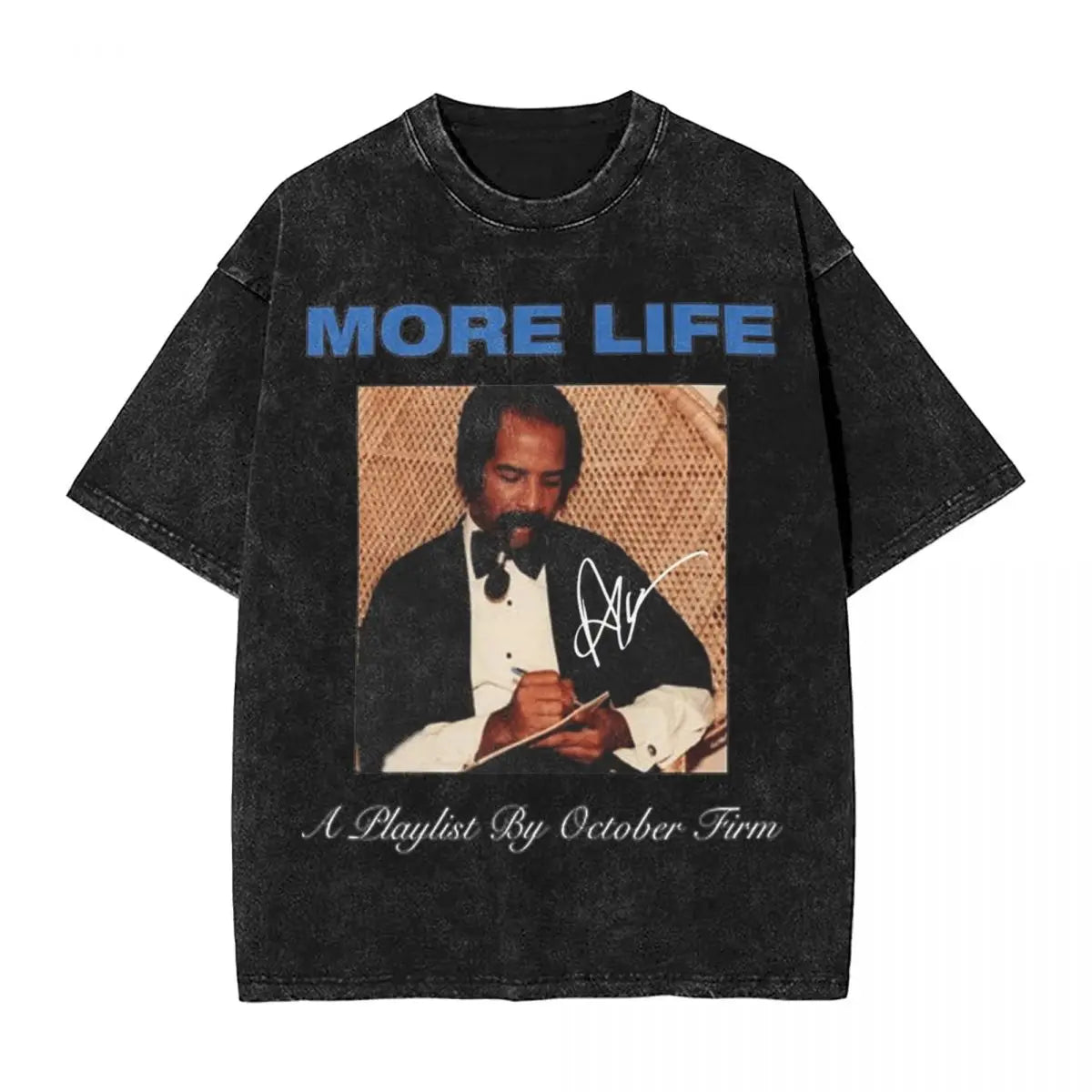 Men T Shirt Drake More Life Tour Washed T-Shirt